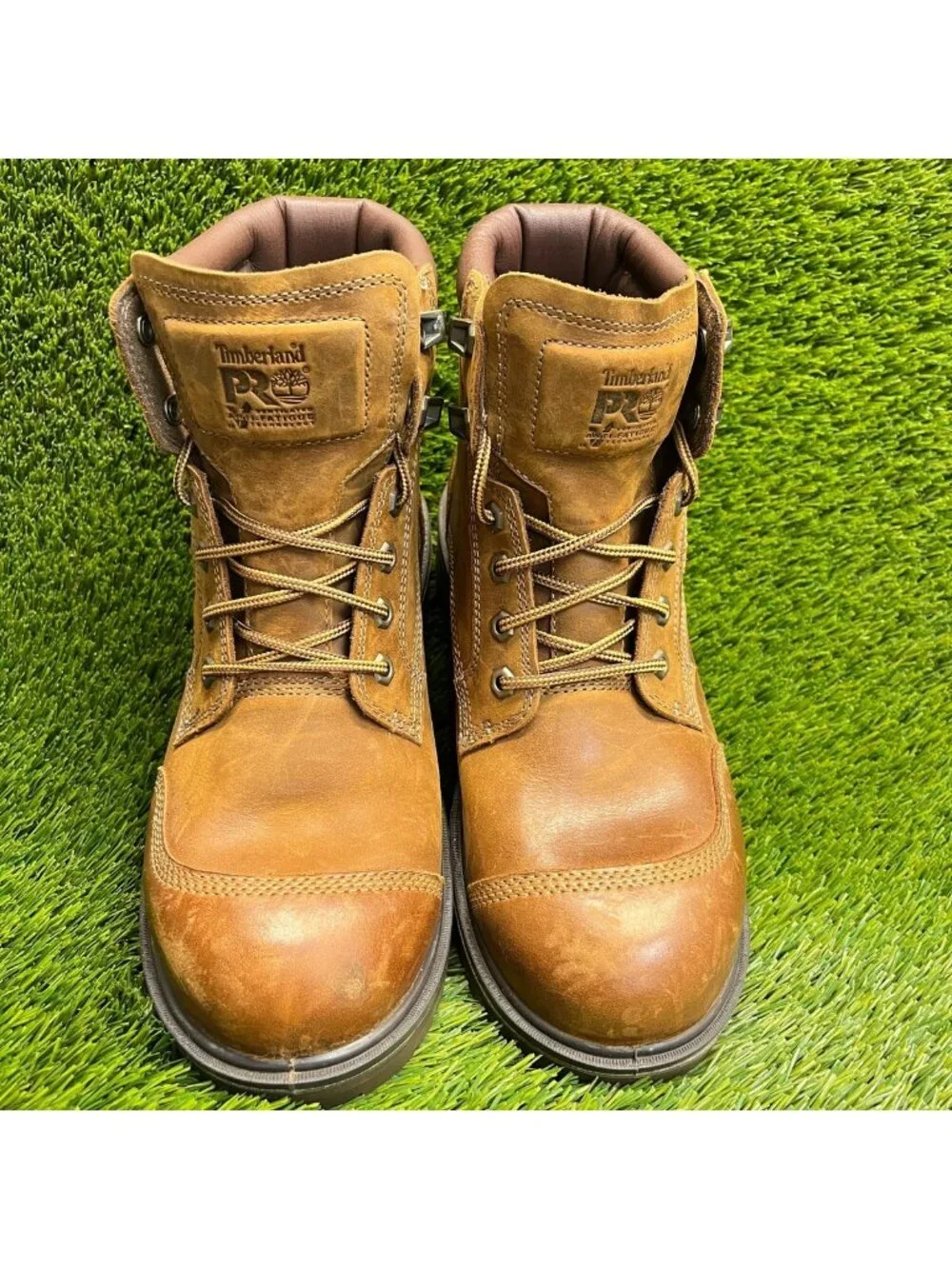 Timberland PRO Whitman 6-Inch Mens Size 9E Brown Leather Safety Work Boots